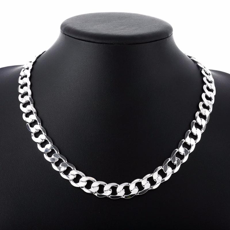 Chains 20/22inch 12 Mm Curb Chain Necklace For Men Silver 925 Necklaces Choker Man Fashion Male Jewelry Wide Collar Torque Colar
Chains 20/22inch 12 Mm Curb Chain Necklace For Men Silver 925 Necklaces Choker Man Fashion Male Jewelry Wide Collar Torque Colar