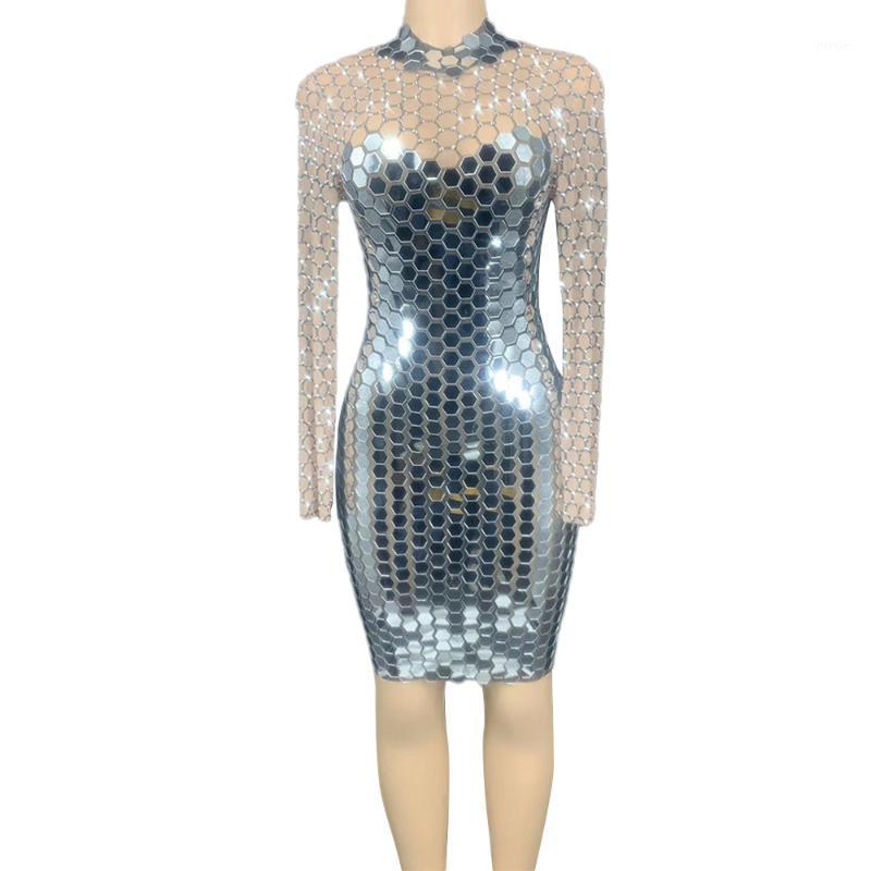 Luxury Fashion Silver Mirror Rhinestones Short Dresses for Women Birthday Celebrate Outfit Transparent Dress Dancer Show Costume1, Blue
Luxury Fashion Silver Mirror Rhinestones Short Dresses for Women Birthday Celebrate Outfit Transparent Dress Dancer Show Costume1, Blue