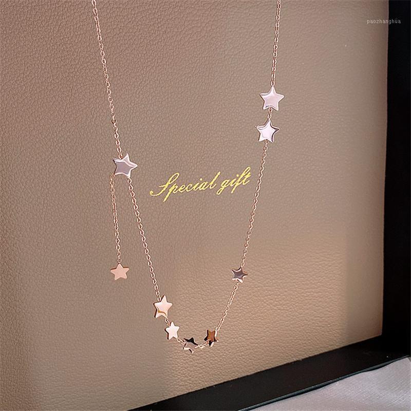 Chokers Collier Women's Neck Chain Korea Fashion Stainless Steel Ladies Pentagon-Star Sexy Simple Pendant Jewelry Party Gifts 266, Golden;silver
Chokers Collier Women's Neck Chain Korea Fashion Stainless Steel Ladies Pentagon-Star Sexy Simple Pendant Jewelry Party Gifts 266, Golden;silver