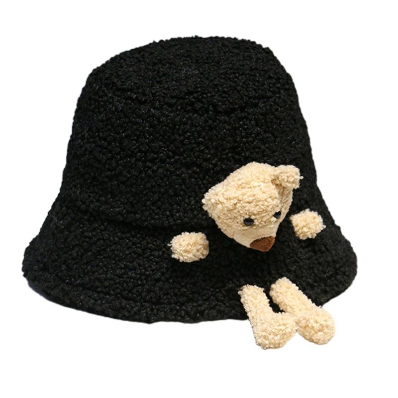 Women Winter Fluffy Plush Warm Bucket Hat 3D Stuffed Teddy Bear Fisherman Cap AXYD, Black
Women Winter Fluffy Plush Warm Bucket Hat 3D Stuffed Teddy Bear Fisherman Cap AXYD, Black