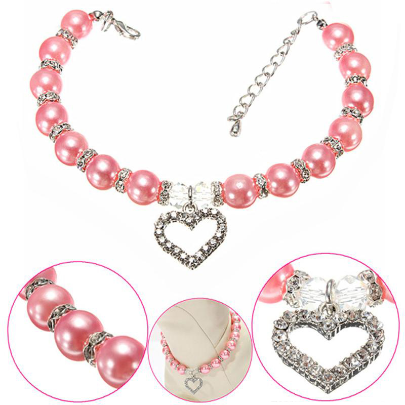 Bling Rhinestone Cat Dog Collar Pearl Necklace Alloy Diamond Puppy Pet Collars Leashes For Dogs Mascotas Dog Accessories
Bling Rhinestone Cat Dog Collar Pearl Necklace Alloy Diamond Puppy Pet Collars Leashes For Dogs Mascotas Dog Accessories