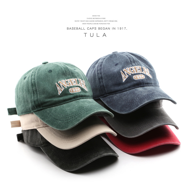 Ball Caps Korean Japanese Style Retro Womens Washed Distressed Letters Embroidered Peaked Cap Outdoor Sports Travel Sunshade Baseball Cap, Black
Ball Caps Korean Japanese Style Retro Womens Washed Distressed Letters Embroidered Peaked Cap Outdoor Sports Travel Sunshade Baseball Cap, Black