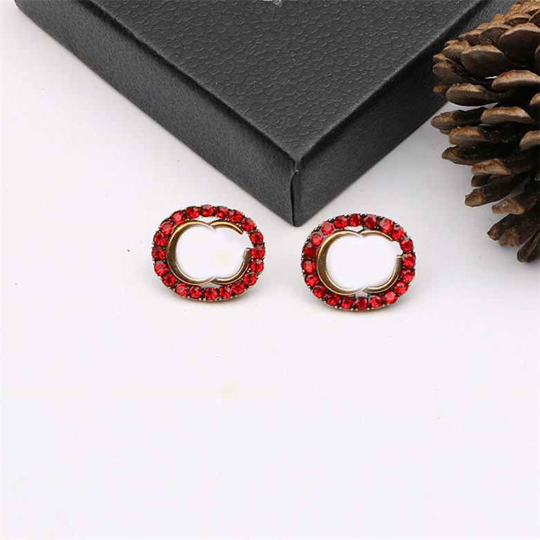 Fashion Full Diamond Charm Earrings Double Letters Designer Studs Earrings Jewelry Europe America Women Luxury Charm Studs
Fashion Full Diamond Charm Earrings Double Letters Designer Studs Earrings Jewelry Europe America Women Luxury Charm Studs