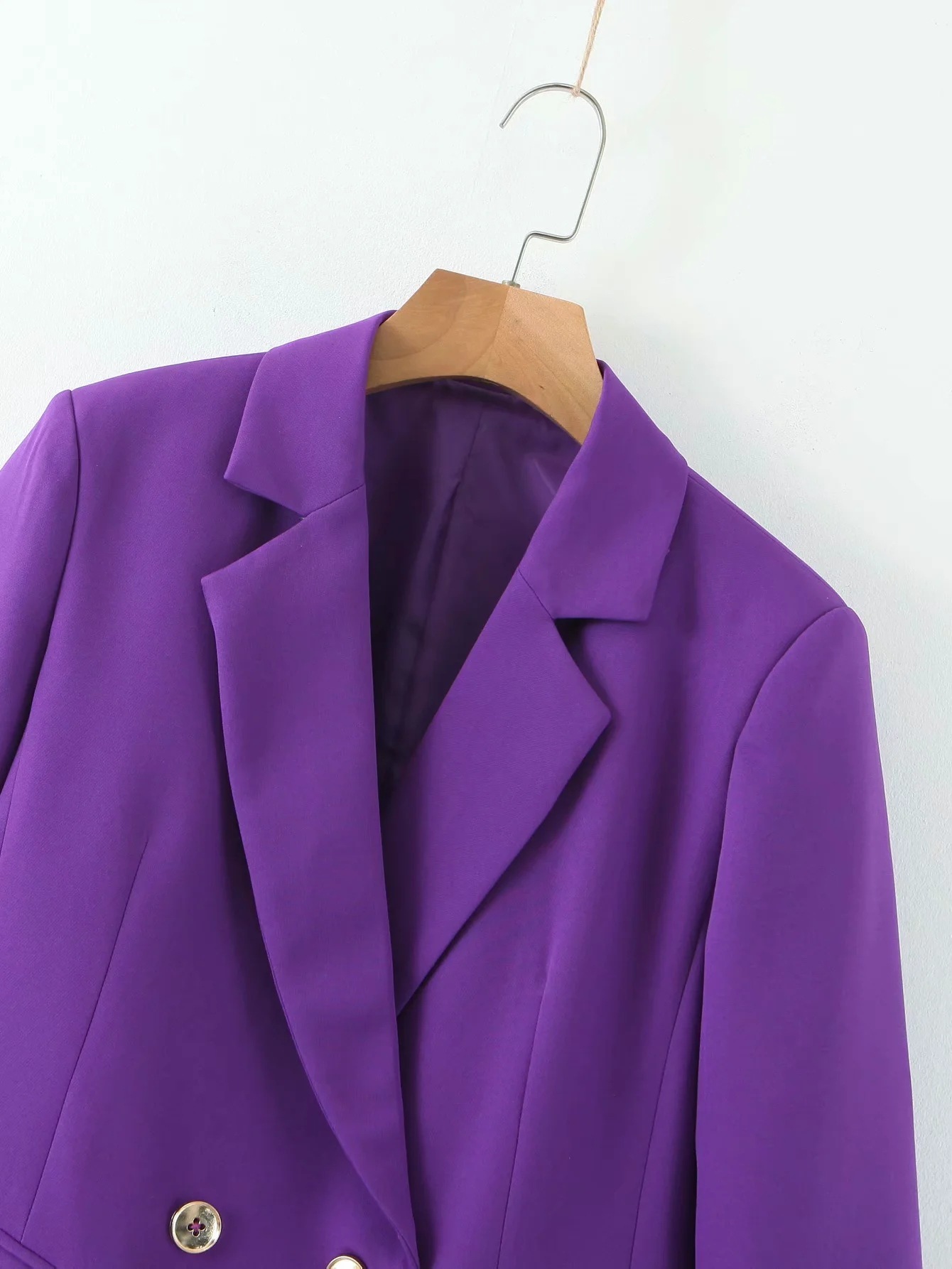 2020 spring and autumn new casual women's suit pants twopiece Fashion Purple Short Ladies Blazer Elegant trousers T200818