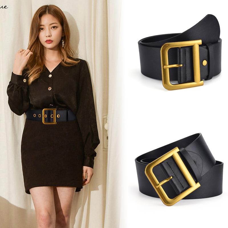 Belts Fashion 6cm Width Genuine Leather Belt Luxury D Shaped Buckle Women Strap Waistband For Ladies Coat Dress Skirt Decoration, Black;brown
Belts Fashion 6cm Width Genuine Leather Belt Luxury D Shaped Buckle Women Strap Waistband For Ladies Coat Dress Skirt Decoration, Black;brown