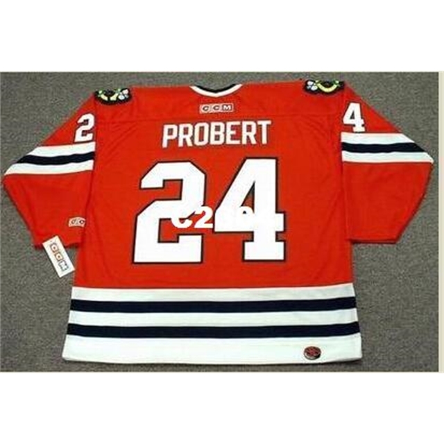 Mens #24 BOB PROBERT Chicago Blackhawks 1996 CCM Retro Away Hockey Jersey or custom any name or number retro Jersey, Black
Mens #24 BOB PROBERT Chicago Blackhawks 1996 CCM Retro Away Hockey Jersey or custom any name or number retro Jersey, Black
