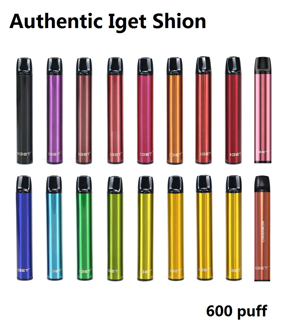 Original Iget Shion Disposable Pod Device 2.4ml Prefilled Vape Stick Pen 17 Colors 600 pUFFS 400mAh Pod System
Original Iget Shion Disposable Pod Device 2.4ml Prefilled Vape Stick Pen 17 Colors 600 pUFFS 400mAh Pod System