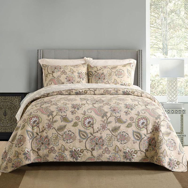 American Paisley Pattern Quilt Set 3PCS Quilted Bedding Cotton Quilts Blanket Bedspread Bed Covers Size Coverlets AB-side1, Beige
American Paisley Pattern Quilt Set 3PCS Quilted Bedding Cotton Quilts Blanket Bedspread Bed Covers Size Coverlets AB-side1, Beige