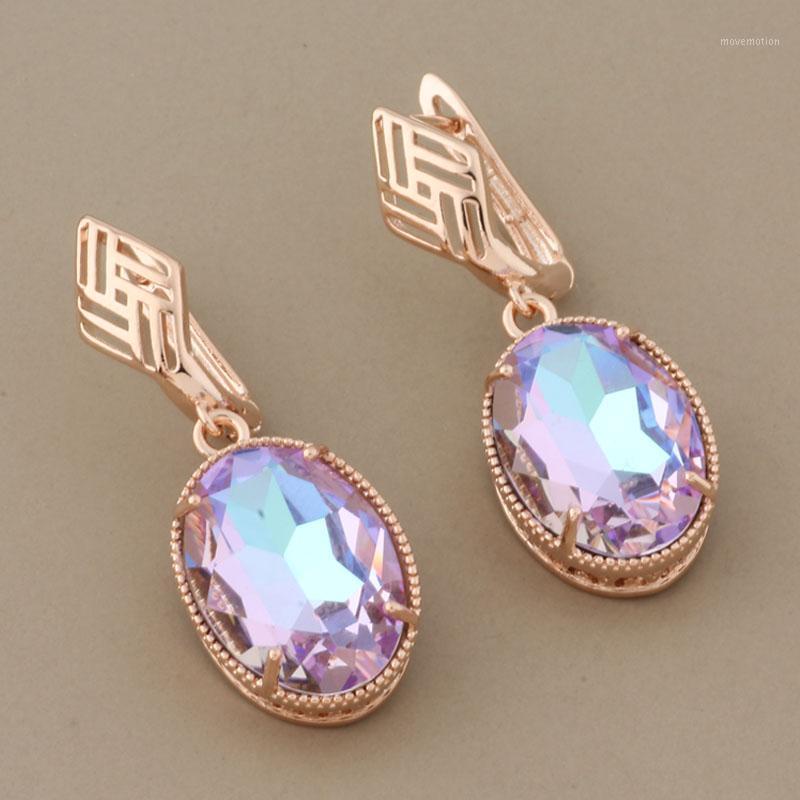 Anniversary 585 Rose Gold 4 Colors Big Earrings Oval Color Crystal High quality Dangle Earrings Women Wedding Party Jewelry1
Anniversary 585 Rose Gold 4 Colors Big Earrings Oval Color Crystal High quality Dangle Earrings Women Wedding Party Jewelry1