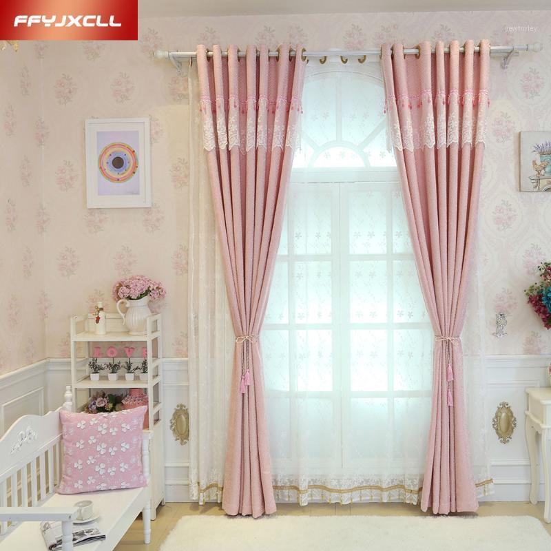 Pink Jacquard Lace Stitching Blackout Curtain Cloth For Girl living Room Bedroom Kitchen Window White Flower Tulle1, Tulle
Pink Jacquard Lace Stitching Blackout Curtain Cloth For Girl living Room Bedroom Kitchen Window White Flower Tulle1, Tulle