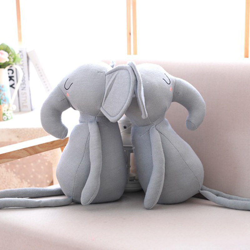 Cute Elephant Rabbit Pillows for Baby Girl Soft Stuffed Animal Toy Baby Bed Cushion Pillow Baby Room Decoration Kids Gift LJ201014