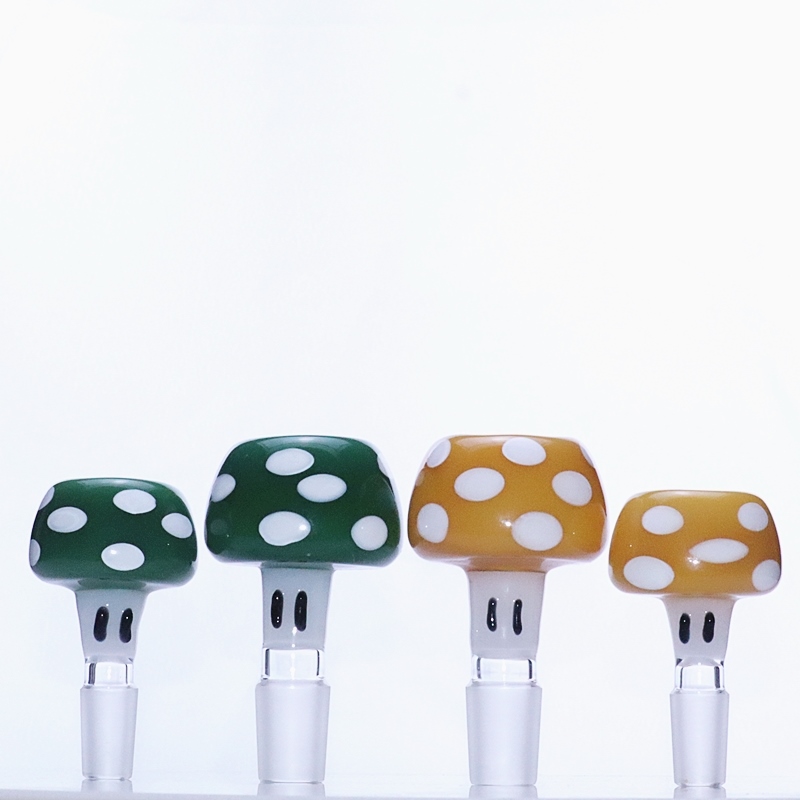 Cute mushroom new design glass bowls accessories 14mm and 18mm male joint for water pipe
Cute mushroom new design glass bowls accessories 14mm and 18mm male joint for water pipe