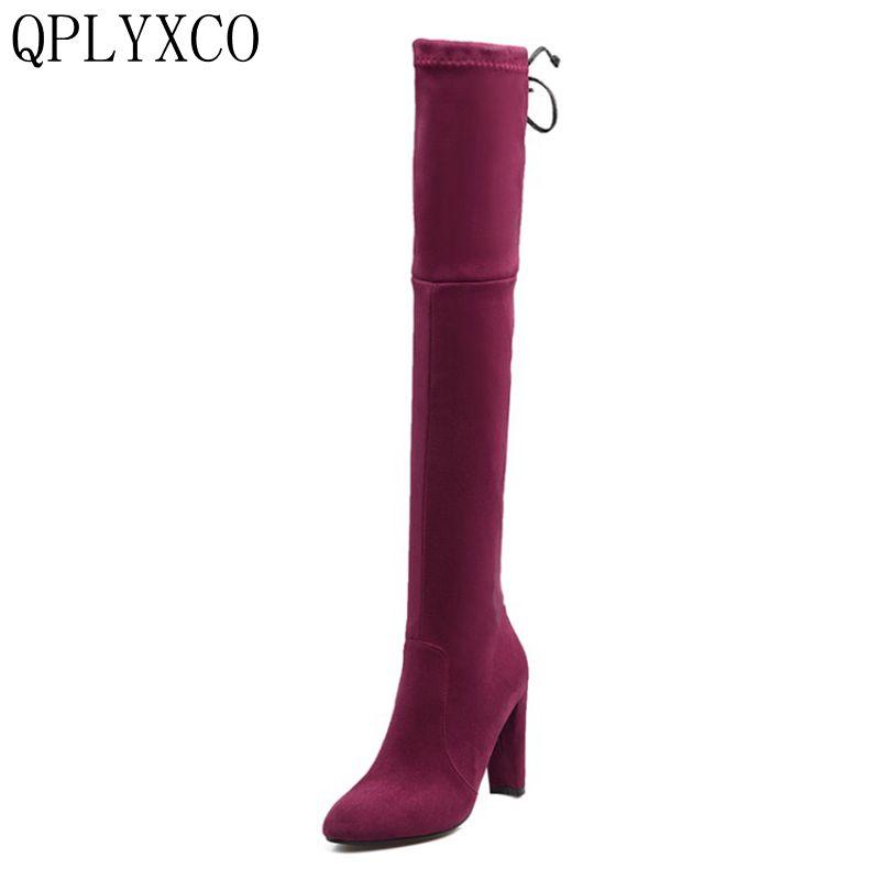 QPLYXCO 2020 New sale Ladies Elastic boats Big Size 33-44 Fashion Women long Over Knee Boots Woman High Heeled Shoes x666, Black
QPLYXCO 2020 New sale Ladies Elastic boats Big Size 33-44 Fashion Women long Over Knee Boots Woman High Heeled Shoes x666, Black