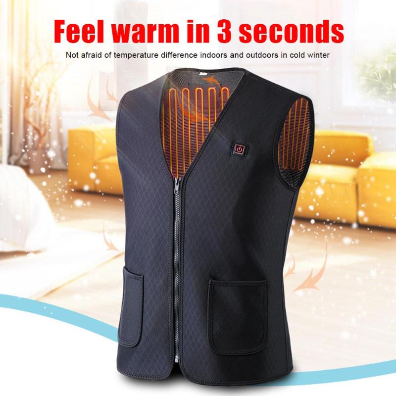 2020 New Electric Heated Vest Women Washable Heating Waistcoat Thermal Warm Clothing Elektrich Vest Winter Jackets Men, Black
2020 New Electric Heated Vest Women Washable Heating Waistcoat Thermal Warm Clothing Elektrich Vest Winter Jackets Men, Black