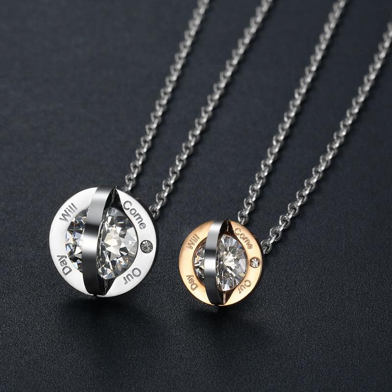 Couple Necklace Pendant Stainless Steel Double Loop Couples For Wedding Christmas Jewelry
Couple Necklace Pendant Stainless Steel Double Loop Couples For Wedding Christmas Jewelry