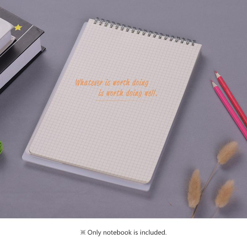 B5 Size Spiral Book Coil Notebook Grid Transparent PVC Cover for Sketch Diary Memo Simple Notebooks Office and School Stationary
B5 Size Spiral Book Coil Notebook Grid Transparent PVC Cover for Sketch Diary Memo Simple Notebooks Office and School Stationary