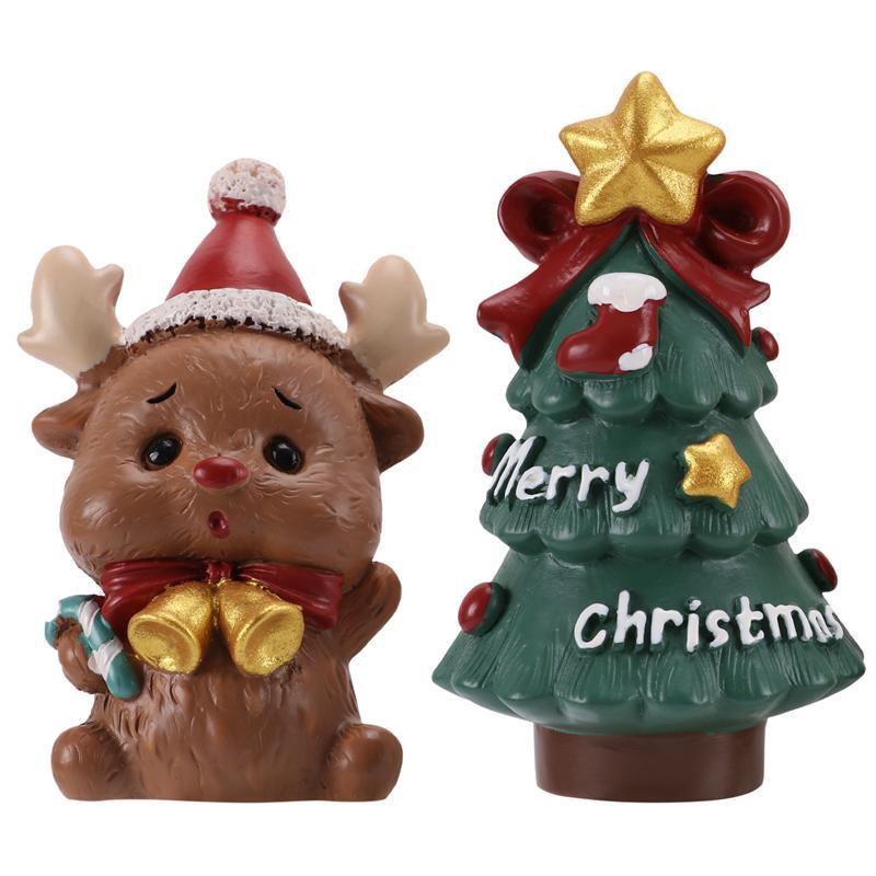 2pcs Christmas Resin Ornaments Miniature Santa Claus Elk Christmas Tree Snowman Desktop Ornaments For Party
2pcs Christmas Resin Ornaments Miniature Santa Claus Elk Christmas Tree Snowman Desktop Ornaments For Party