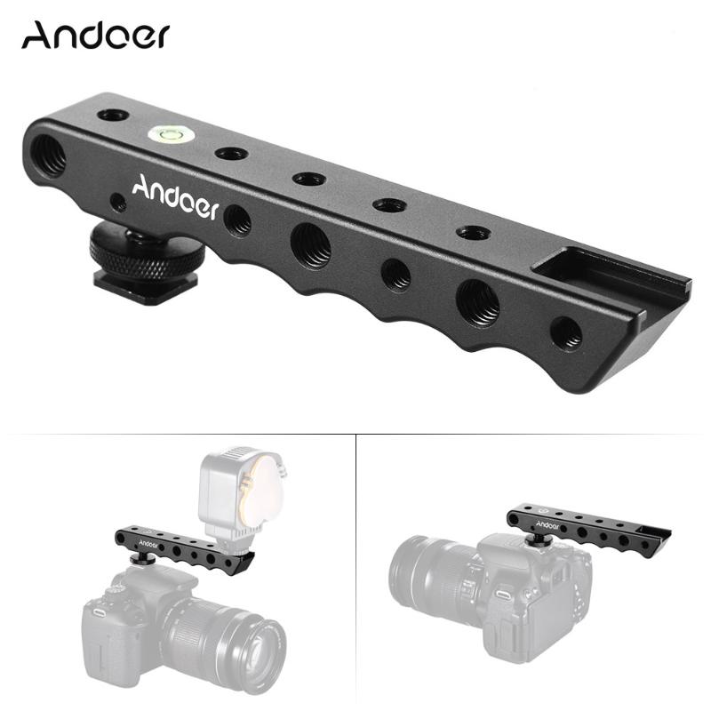 Andoer Video Top Handle Handgrip Stabilizing Grip w/ Cold Shoe + Bubble Level for DSLR Camera Camcorder
Andoer Video Top Handle Handgrip Stabilizing Grip w/ Cold Shoe + Bubble Level for DSLR Camera Camcorder