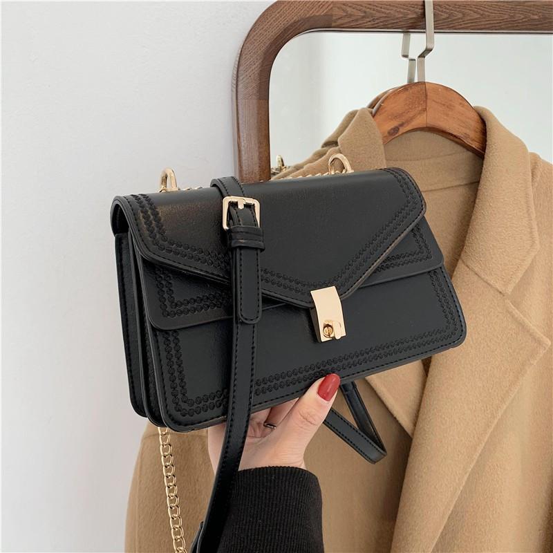 Shoulder Bag Black Fashion Women Luxury Crosbody Bags Pu Leather Female Designer Chain Bag Small High Quality Square For Work, Brown
Shoulder Bag Black Fashion Women Luxury Crosbody Bags Pu Leather Female Designer Chain Bag Small High Quality Square For Work, Brown