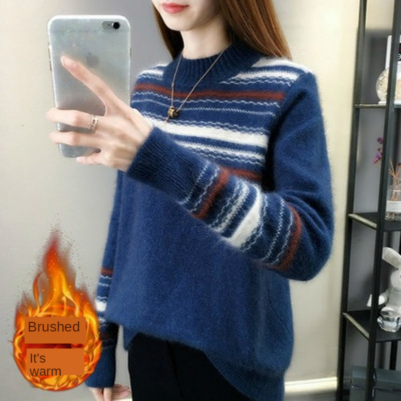 2021 New Half turtleneck high color combining women's sweater fall/winter released fresh knitted or crocheted stuffed shirt thickening UH18, Coffee
2021 New Half turtleneck high color combining women's sweater fall/winter released fresh knitted or crocheted stuffed shirt thickening UH18, Coffee