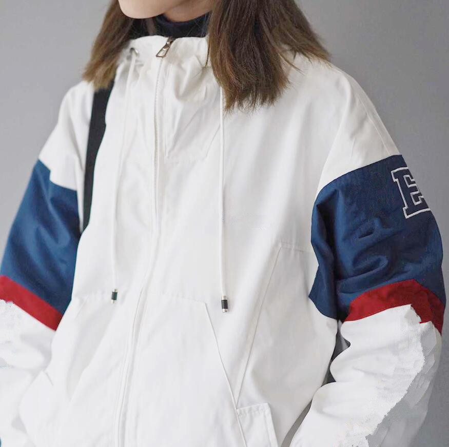 Free Shipping Men Women Jackets coats Windbreaker Zipper Hoodies Patchwork Coat Fashion Casual Outerwear Street Sports lover Jackets S-XXL