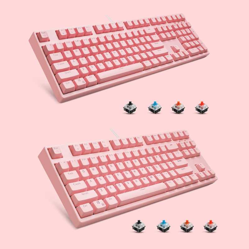 Gaming Mechanical Keyboard with Blue Red/Black/Brown Axis 87/108 Keys White Backlit For Gamer Engineer Notebook Laptop Computer
Gaming Mechanical Keyboard with Blue Red/Black/Brown Axis 87/108 Keys White Backlit For Gamer Engineer Notebook Laptop Computer