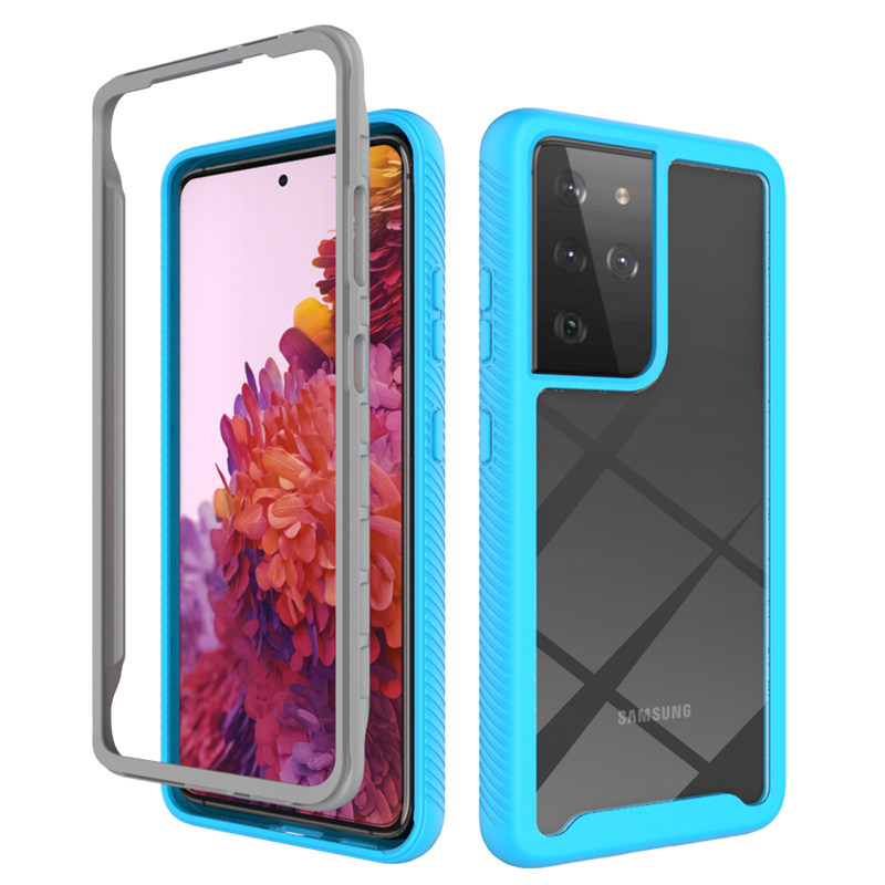 Hybrid Hard Full Protection Cover For Samsung Galaxy S21 Ultra Shockproof Clear Phone Case S21 S21+ TPU Bumper Protective Cover coque, Black
Hybrid Hard Full Protection Cover For Samsung Galaxy S21 Ultra Shockproof Clear Phone Case S21 S21+ TPU Bumper Protective Cover coque, Black