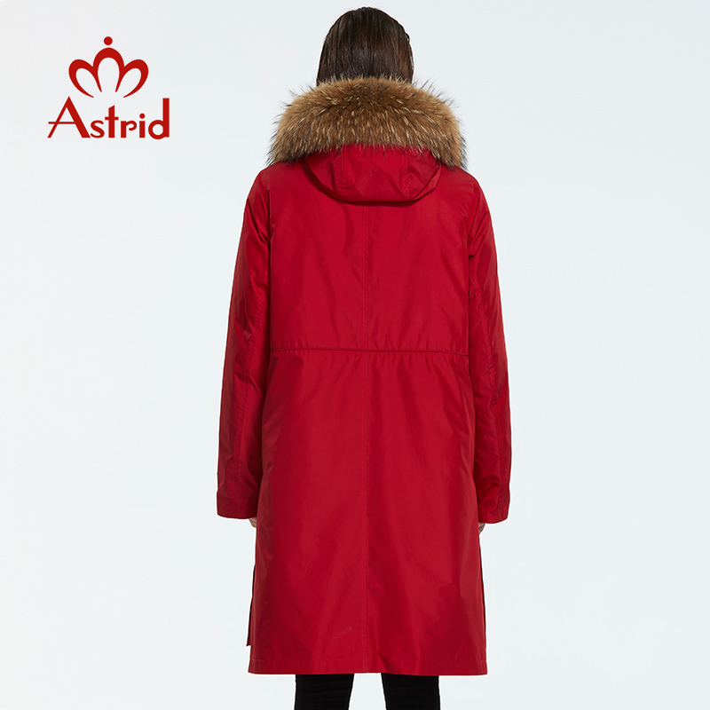 Astrid 2019 Winter new arrival down jacket women with a fur collar outerwear high quality long fashion women winter coat FR7049 T200902