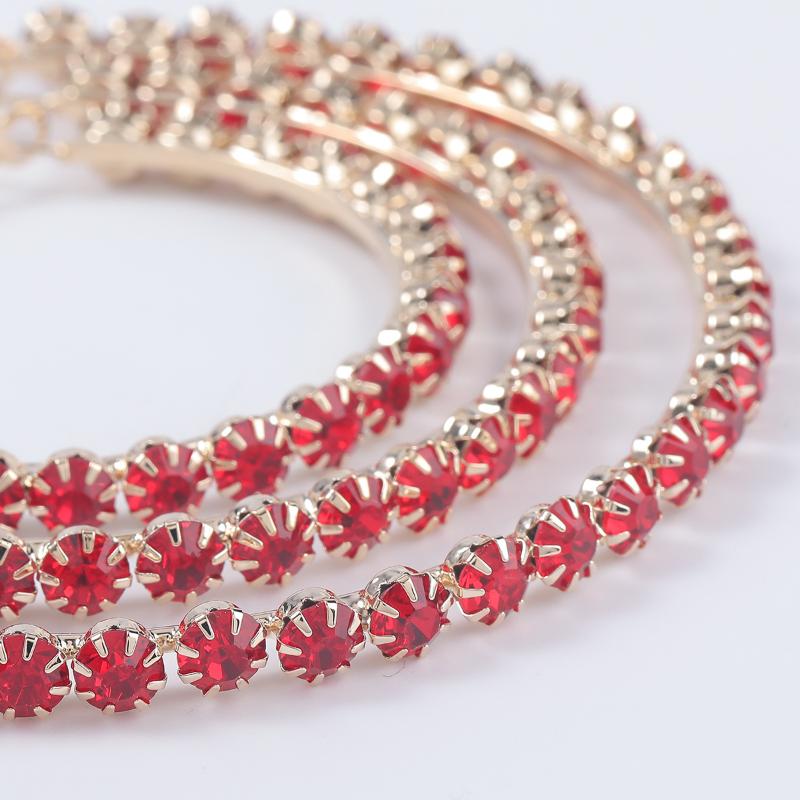 Fashion Trendy Stunning Glass Rhinestone Gems Hoop Earrings For Women Jewelry Fashion Statement Earrings Accessories Hot Sale
Fashion Trendy Stunning Glass Rhinestone Gems Hoop Earrings For Women Jewelry Fashion Statement Earrings Accessories Hot Sale