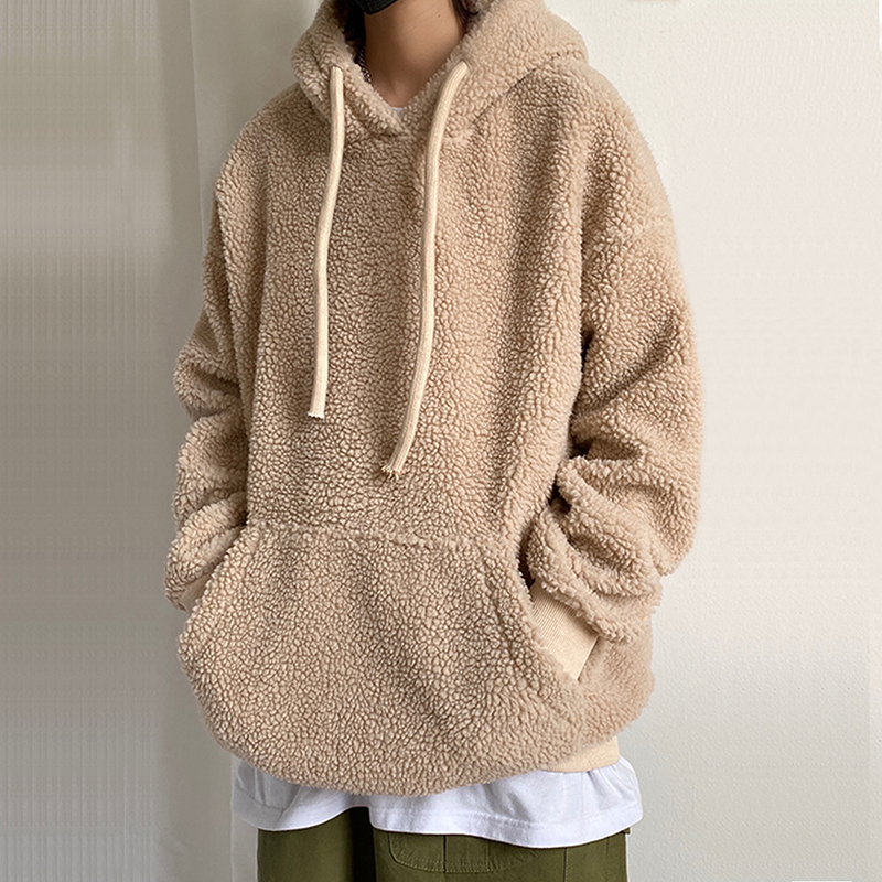 2021 Men Spring Wool Lamb Hoodies Pullovers Sweatshirts Streetwear Male Casual Fashion Loose Style Solid Color Hoodies, Beige
2021 Men Spring Wool Lamb Hoodies Pullovers Sweatshirts Streetwear Male Casual Fashion Loose Style Solid Color Hoodies, Beige