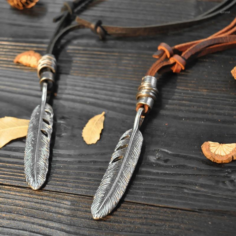 NIUYITID Feather Leather Necklace Pendant For Men Women Genuine Leather Rope Chain Jewelry Long Collares Handmade1
NIUYITID Feather Leather Necklace Pendant For Men Women Genuine Leather Rope Chain Jewelry Long Collares Handmade1