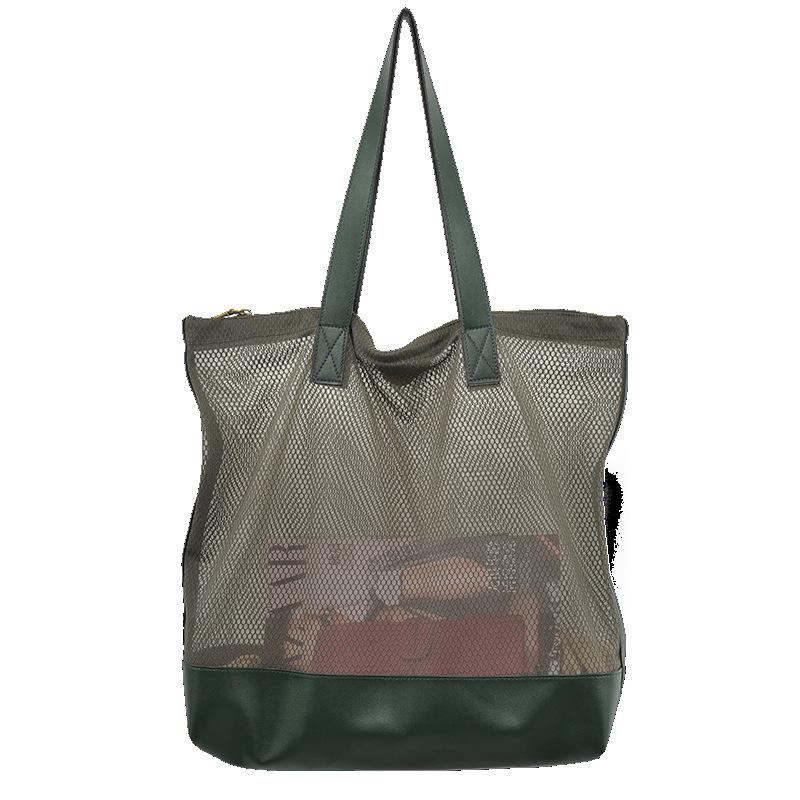 Women's Zipper Tote Bag Origional Casual-Style Hollowed Mesh Shoulder Bag Simple, Beige
Women's Zipper Tote Bag Origional Casual-Style Hollowed Mesh Shoulder Bag Simple, Beige