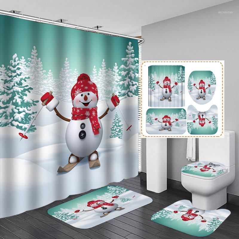High Quality 3D Snowman Ski Pattern Shower Curtain Bathroom Curtains Merry Christmas Non-Slip Rug Lid Toilet Cover Bath Mat Set1
High Quality 3D Snowman Ski Pattern Shower Curtain Bathroom Curtains Merry Christmas Non-Slip Rug Lid Toilet Cover Bath Mat Set1