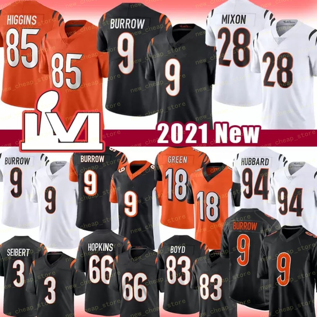 9 Joe Burrow 1 JaMarr Ja'Marr Chase Football Jersey 85 Tee Higgins 28 Joe Mixon 30 Jessie Bates III 2021 2022 Stitched Jerseys Shirt New, Black;red
9 Joe Burrow 1 JaMarr Ja'Marr Chase Football Jersey 85 Tee Higgins 28 Joe Mixon 30 Jessie Bates III 2021 2022 Stitched Jerseys Shirt New, Black;red