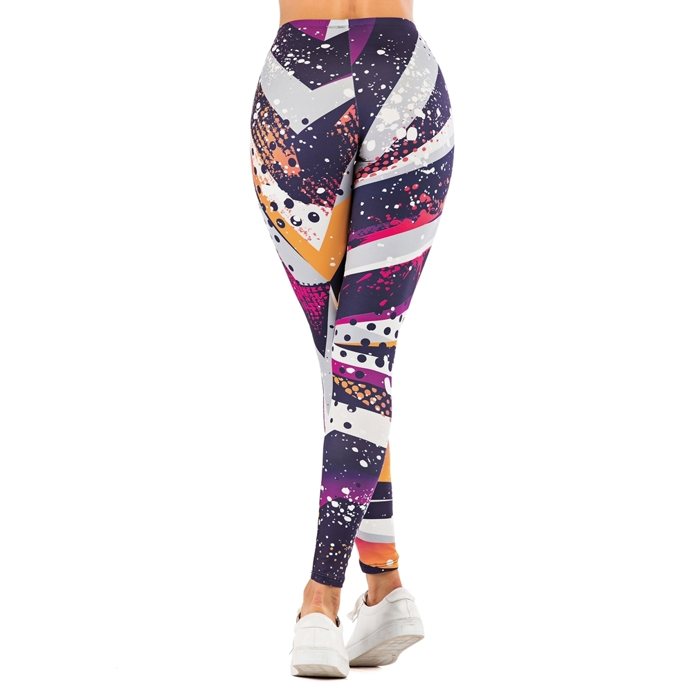 Sexy Women Legging Paint graffiti Printing Fitness leggins Fashion Slim legins High Waist Leggings Woman Pants 201203