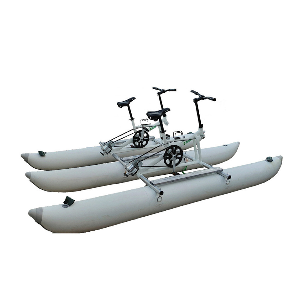 Heavyduty PVC pontoon Waterbike inflatable water bicycle tube floating pedal boat tubes on Without bikepump
