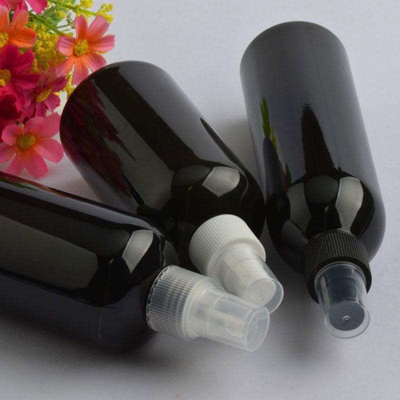 Plastic Spray Atomiser Bottle 250ml Refillable Empty Round Bottles Mist Spray Pump Atomizer For Cosmetic Packaging 24pc/lot
