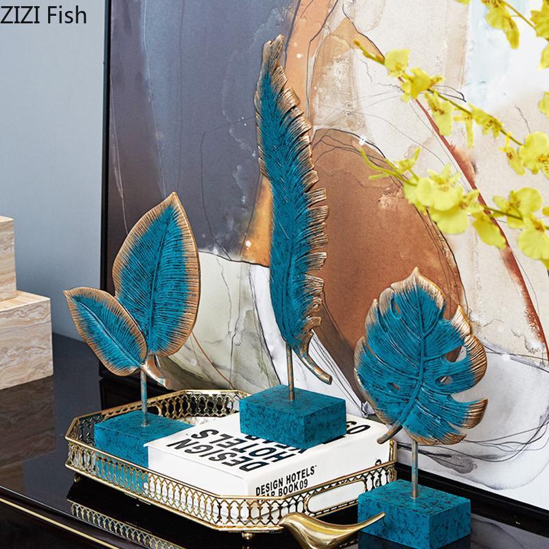 Resin Ornaments Blue Palm Leaves Statue Desk Decor Marble Texture Base Statuette Nordic Home Decoration Accessories Modern1
Resin Ornaments Blue Palm Leaves Statue Desk Decor Marble Texture Base Statuette Nordic Home Decoration Accessories Modern1
