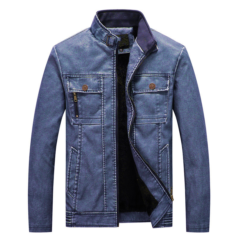 2021 The New New Men's Leather Jacket Upright Fashion Personalitytrend Washing 3i4k, Black
2021 The New New Men's Leather Jacket Upright Fashion Personalitytrend Washing 3i4k, Black