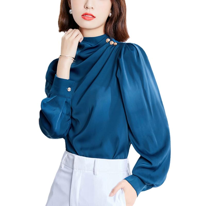 Women's Blouses & Shirts Women Solid 2022 Blue Long Sleeve Harajuku Tops Tees Korean Style White Loose OL Female Autumn Blusas 1081
Women's Blouses & Shirts Women Solid 2022 Blue Long Sleeve Harajuku Tops Tees Korean Style White Loose OL Female Autumn Blusas 1081