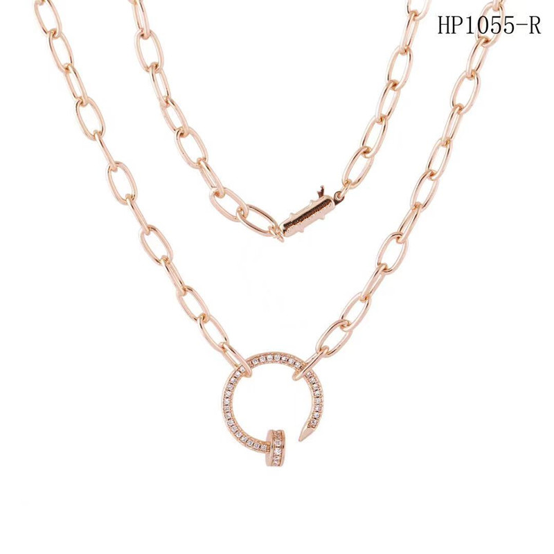simplicity designer jewelry stainless steel diamond necklace gold necklace creative personality nail necklace for women fashion jewelry, Silver
simplicity designer jewelry stainless steel diamond necklace gold necklace creative personality nail necklace for women fashion jewelry, Silver