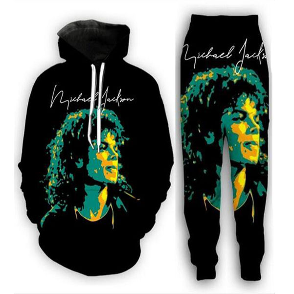 Michael Jackson 3D All Over Print Tracksuits Hoodie/Sweatshirts+joggers pants Suit Women Men, Gray
Michael Jackson 3D All Over Print Tracksuits Hoodie/Sweatshirts+joggers pants Suit Women Men, Gray