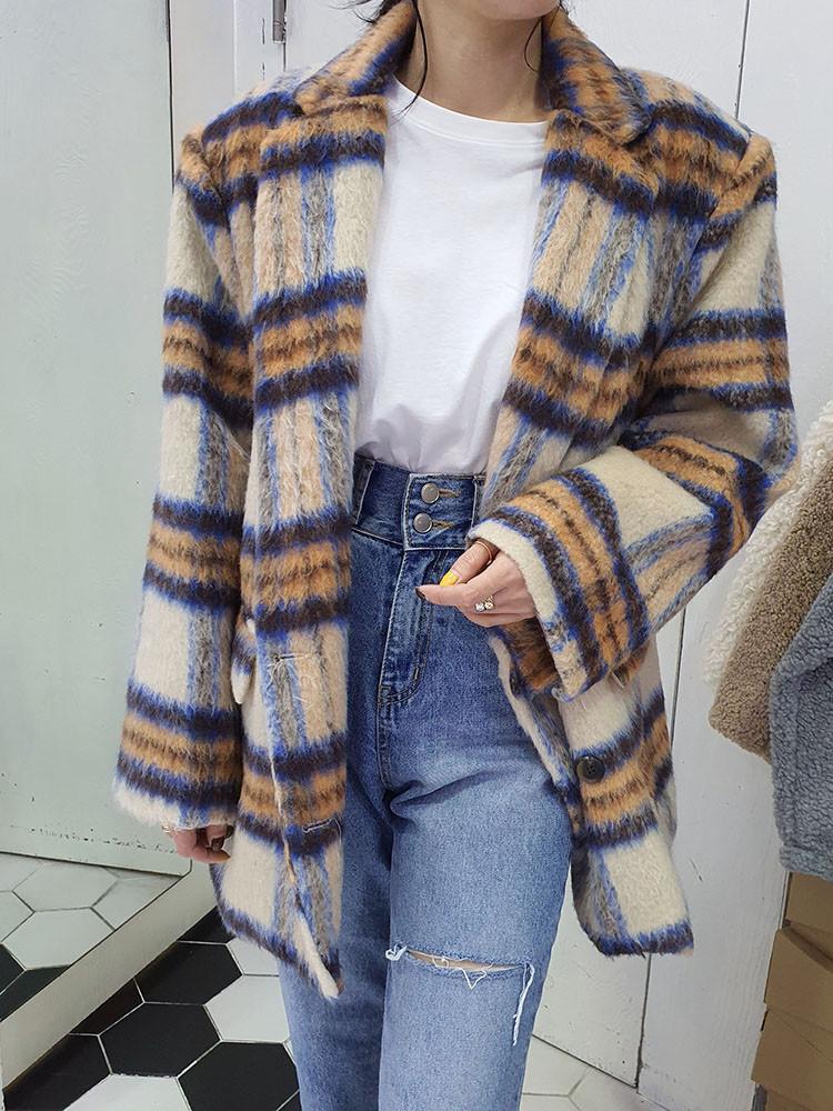 Woolen Blazer Coat For Women 2021 Winter Spring Double Breasted Plaid Loose Overcoat Retro Brand Suit Jacket Female Wool Outwear, Apricot check
Woolen Blazer Coat For Women 2021 Winter Spring Double Breasted Plaid Loose Overcoat Retro Brand Suit Jacket Female Wool Outwear, Apricot check