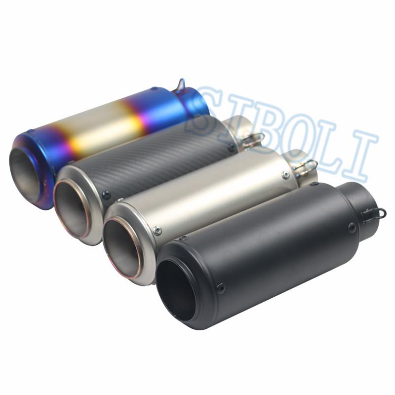 51MM 60MM Motorcycle Exhaust Muffler Stainless Steel Carbon Fiber Exhaust Escape DB killer For R6 MT09 CBR TMAX 
51MM 60MM Motorcycle Exhaust Muffler Stainless Steel Carbon Fiber Exhaust Escape DB killer For R6 MT09 CBR TMAX
