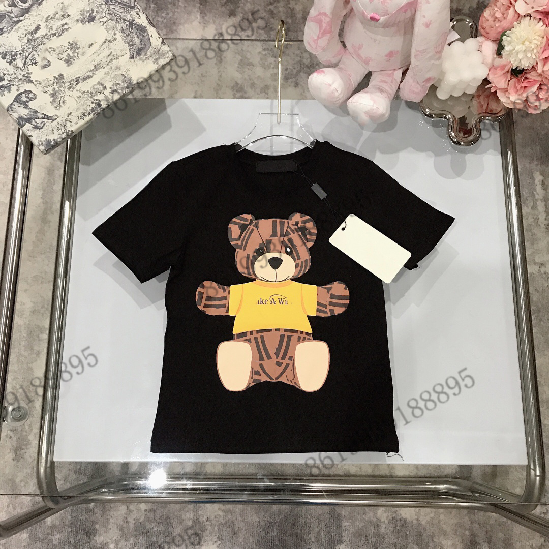 2022ss designer black kids luxury summer high-end t-shirts Custom Dyed High Pressure Printed Bear Pattern t shirts boys and girls top tees c, Blue
2022ss designer black kids luxury summer high-end t-shirts Custom Dyed High Pressure Printed Bear Pattern t shirts boys and girls top tees c, Blue