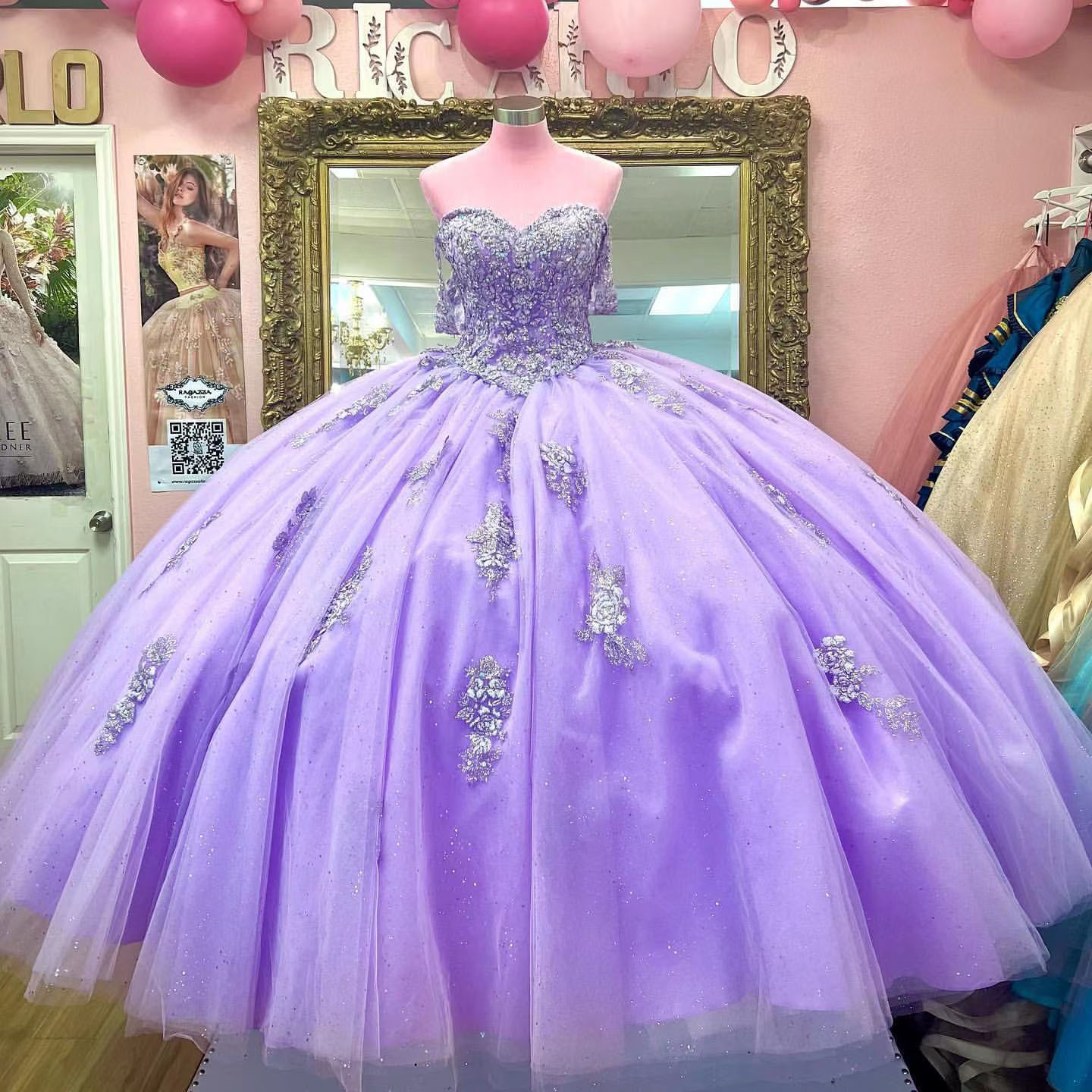 Light Purple Quinceanera Dresses Sweetheart Sequins Appliques Princess Ball Gown For Sweet Girls 16 Dress 15 Year Old Gowns