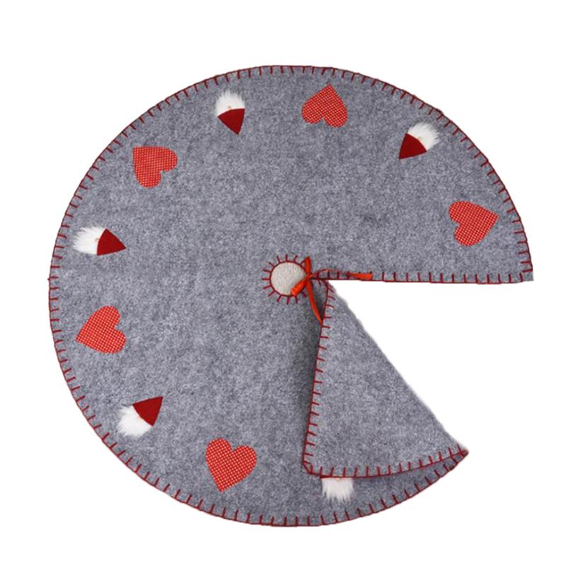 Christmas Decorations Tree Skirt Faceless Old Man Love Heart Apron Holiday Party