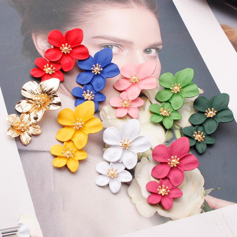 2020 Korean Big Double Flower Drop Earrings Summer Beach Party Metal Statement Earring For Woman Boho Fashion Jewelry Girl Gift
2020 Korean Big Double Flower Drop Earrings Summer Beach Party Metal Statement Earring For Woman Boho Fashion Jewelry Girl Gift
