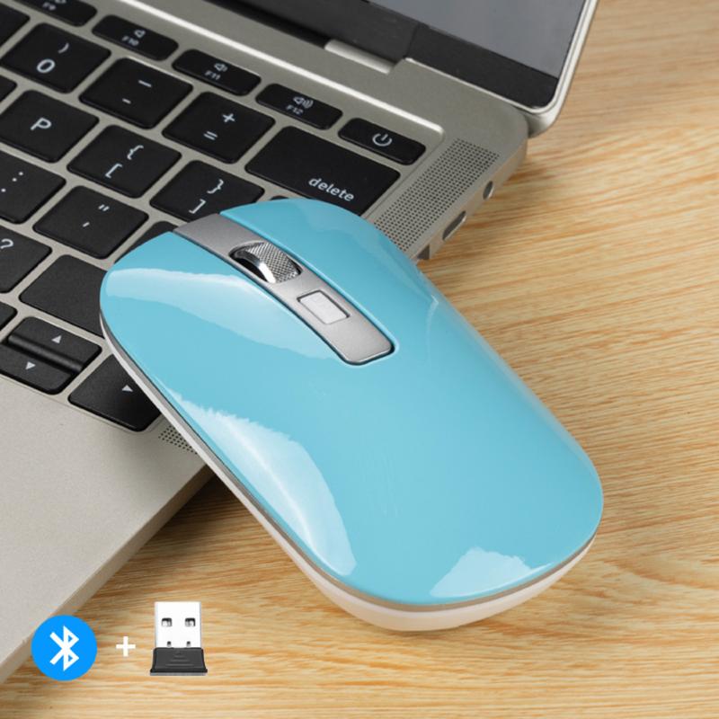 2021 New 2.4G Wireless +Bluetooth 5.1 Dual Mode Mouse Rechargeable Ultra Thin Ergonomic Optical Mice For PC Laptop
2021 New 2.4G Wireless +Bluetooth 5.1 Dual Mode Mouse Rechargeable Ultra Thin Ergonomic Optical Mice For PC Laptop