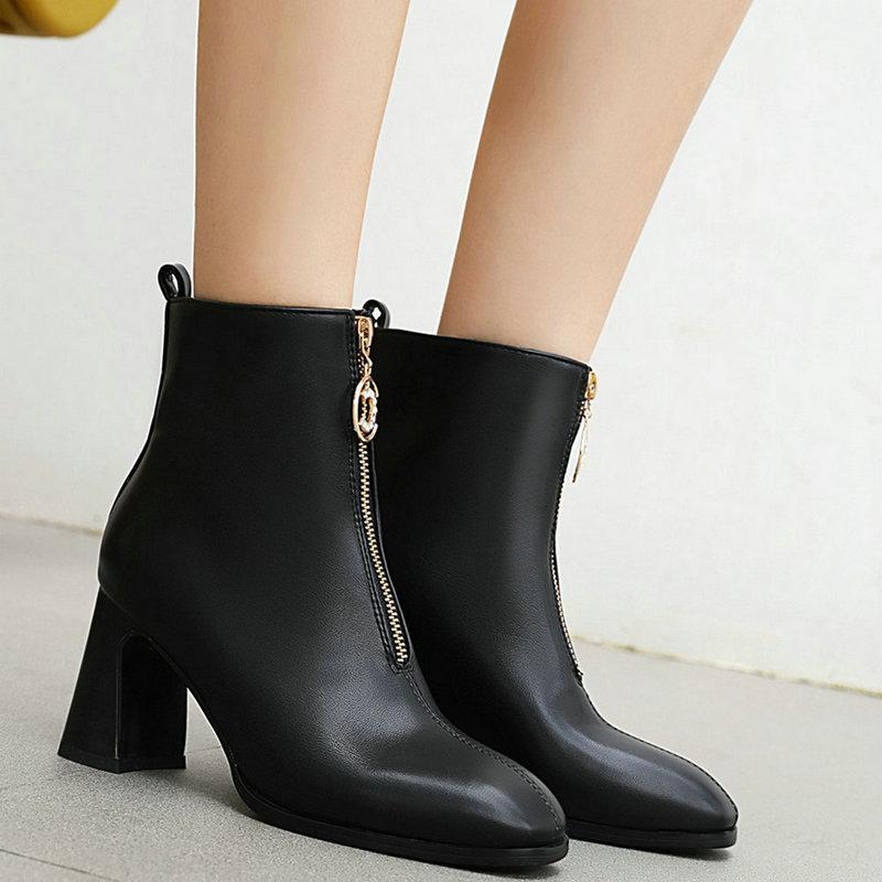 Square Toe Zipper Ankle Boots Women Fashion Block Heeled Winter Warm Shoes Ladies New Short Boots Black Beige White Woman1 
Square Toe Zipper Ankle Boots Women Fashion Block Heeled Winter Warm Shoes Ladies New Short Boots Black Beige White Woman1